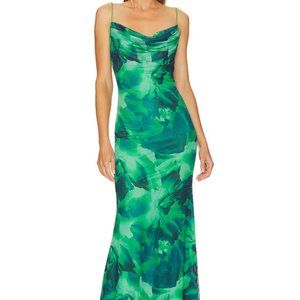NWT Green Floral Kapri Slip Dress